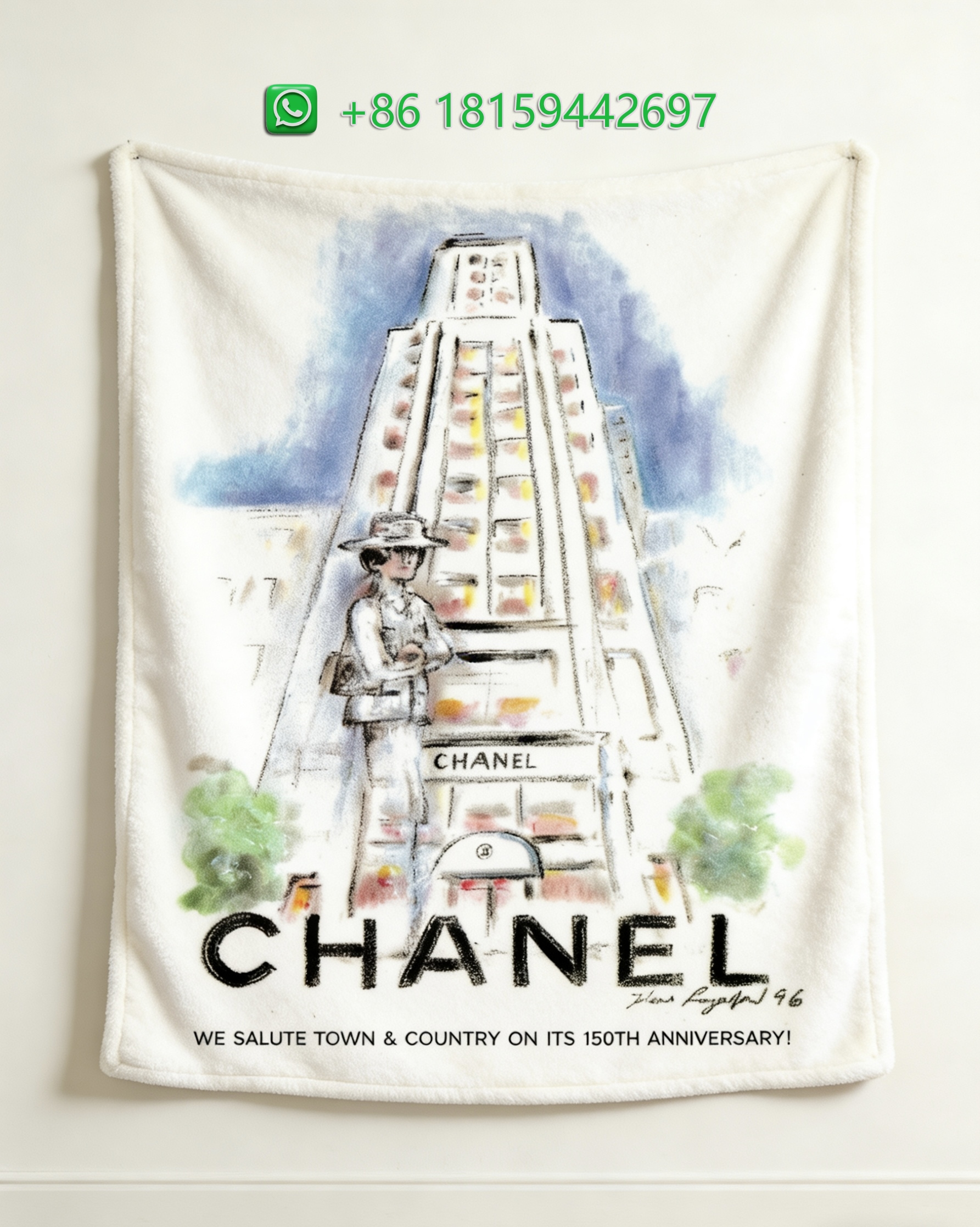 Chanel Throw Blankets